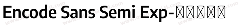 Encode Sans Semi Exp字体转换